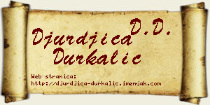 Đurđica Durkalić vizit kartica